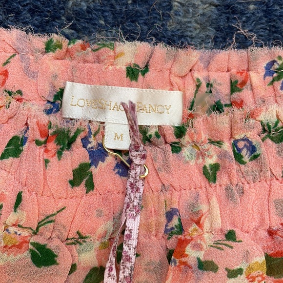 NWT LoveShackFancy Silk Ruffle Mini Skirt - Picture 4 of 7